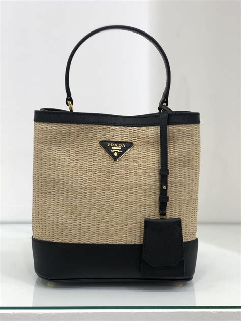 prada panier medium.straw bag selfridges|Prada Bags .